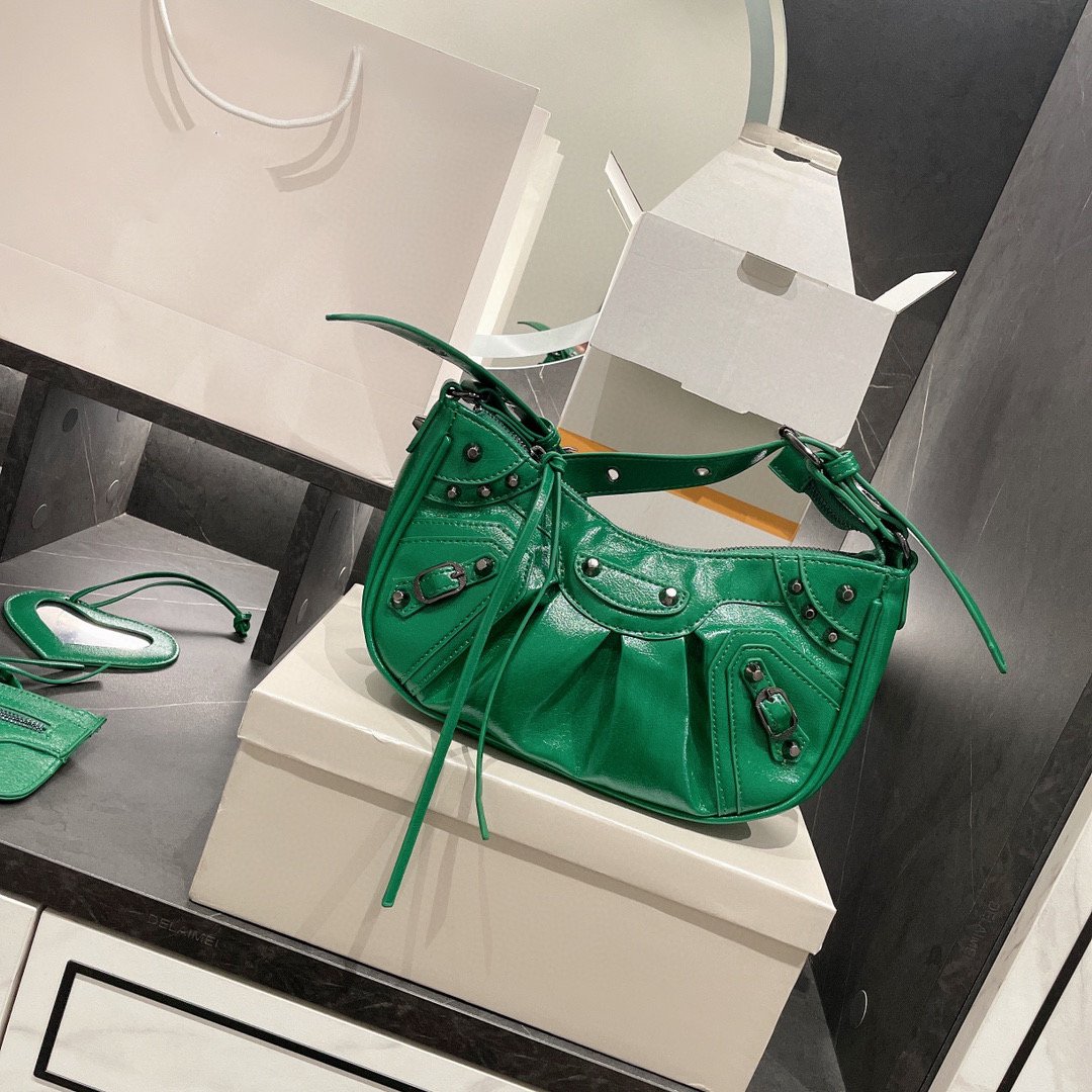 

Designers Shoulder Bag Handbag Clutch Tote Half Moon Hobos Bags Purse Wallets Lady Women Luxury Handbags fashion 3 piece set black white pink green top quality, 0.01