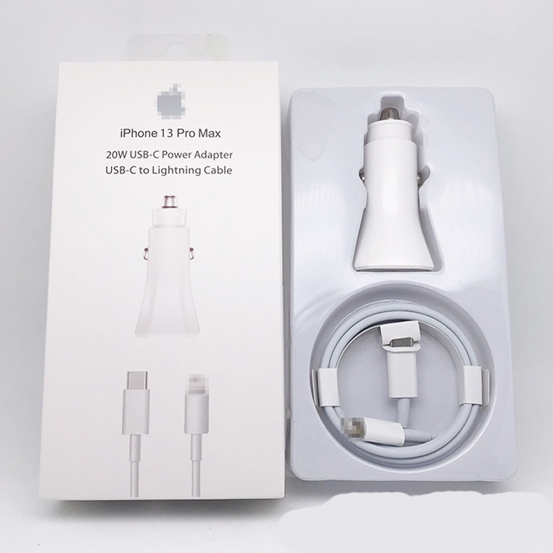 

In-car chargers for iPhone PD 20W car charger set Apple USB-C car adapter cigarette lighter conversion