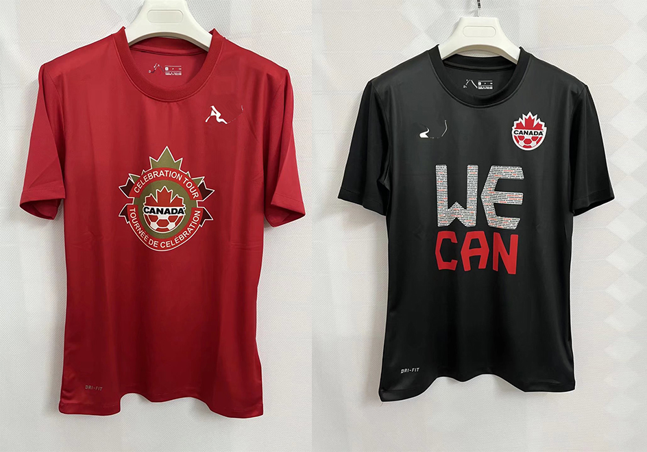 

Canada soccer Men's T-Shirts fan edition Polos shirt summer outdoor sports football training shirt, No 3