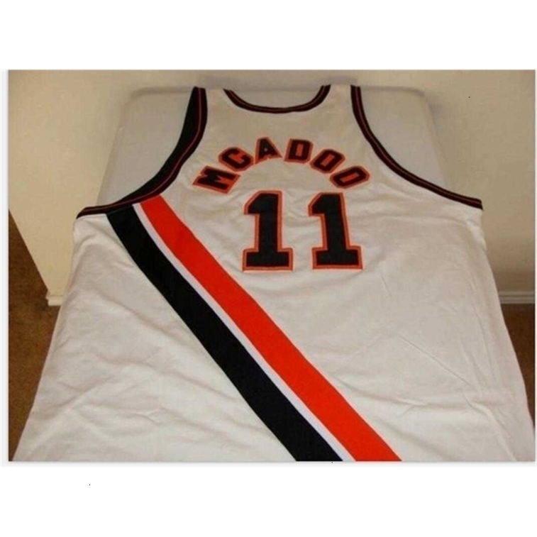 

Jay Uf Chen37 Custom Men Youth women BOB MCADOO BUFFALO BRAVES Basketball Jersey Size S-2XL or custom any name or number jersey, White women s-2xl