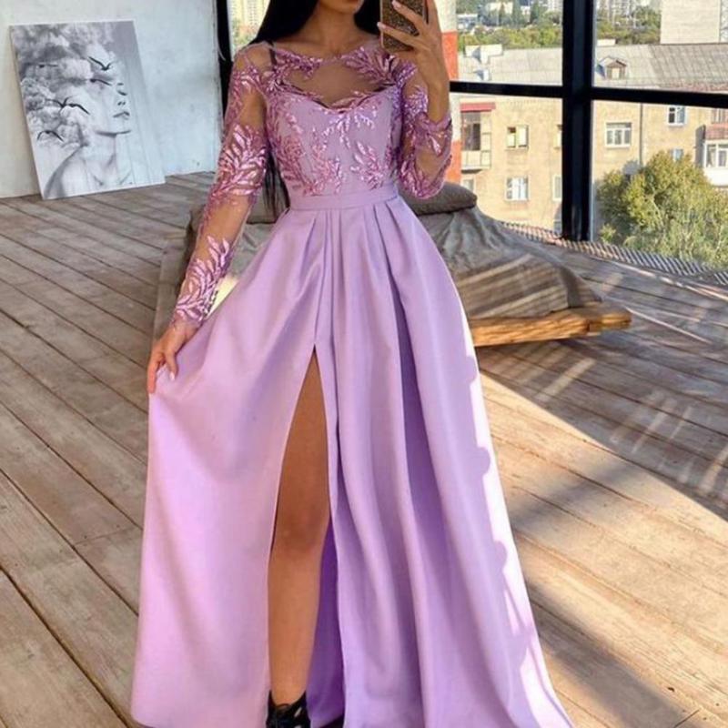 

Casual Dresses Sparkles Satin Formal Cocktail Dress Mother Of The Bride Bridesmaid Celebrity Robe Ball Gown Wedding Party Evening DressesCas, Purple