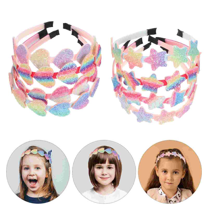 

Bandanas 8pcs Girl Headbands Decorative Children Girls Hair Accessories Hairband Birthday Party Favors