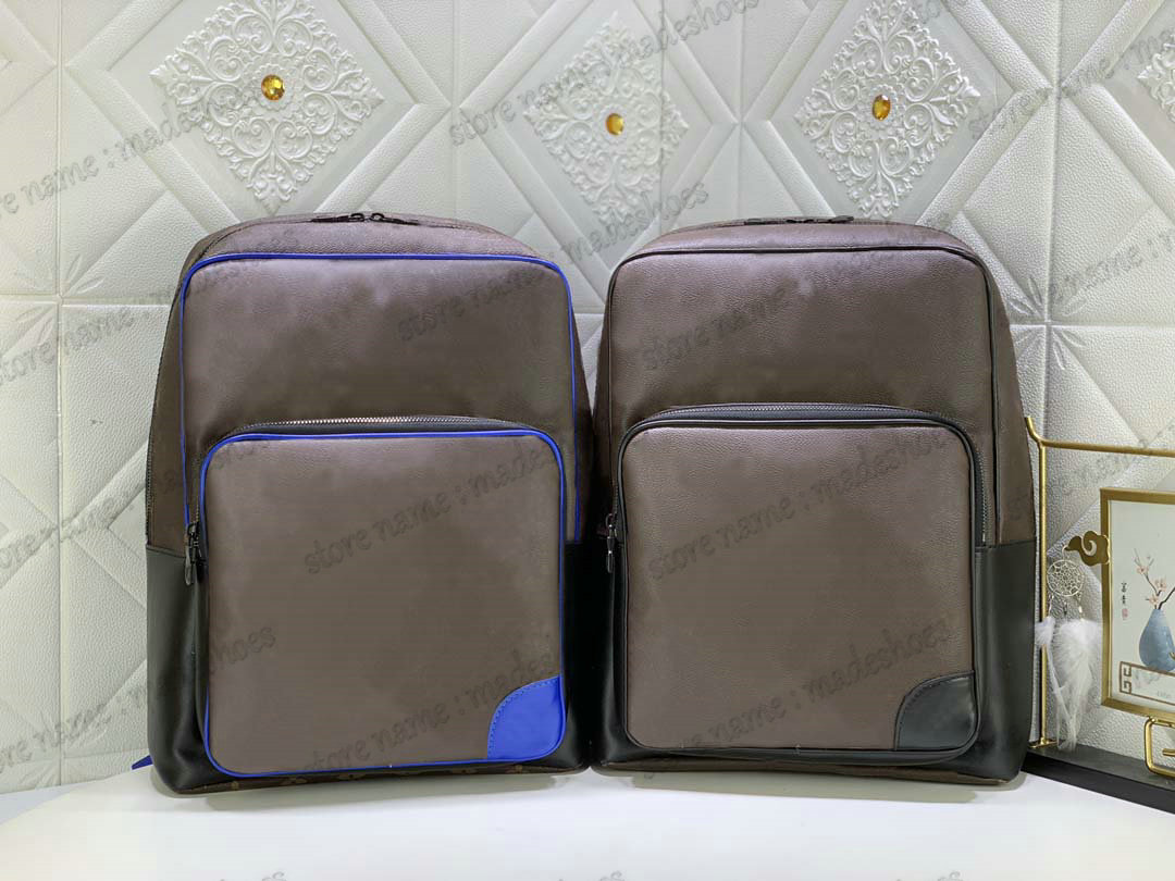 

Mens Dean Backpack M45335 Monograms Macassar Luxury Large Capacity School Bag Designer Blue Black Brown Flower Letter Laptop Bag