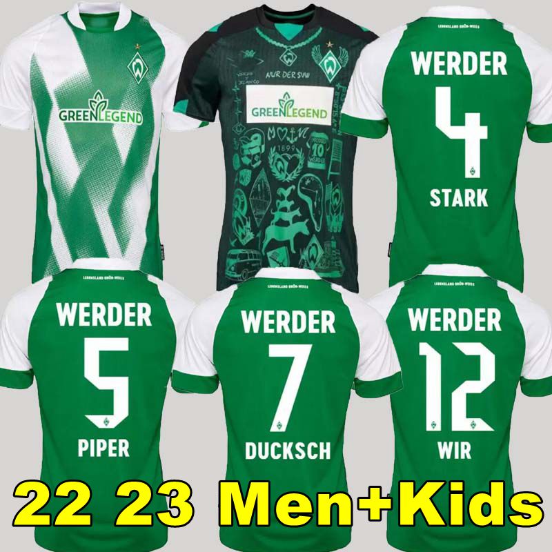 

22 23 Werder Bremen Special SOCCER JERSEY home 2022 2023 Marvin Ducksch Leonardo Bittencourt BLACK Schmid Friedl How Deep is Your Love FOOTBALL SHIRTS men kids, 22 23 home kids