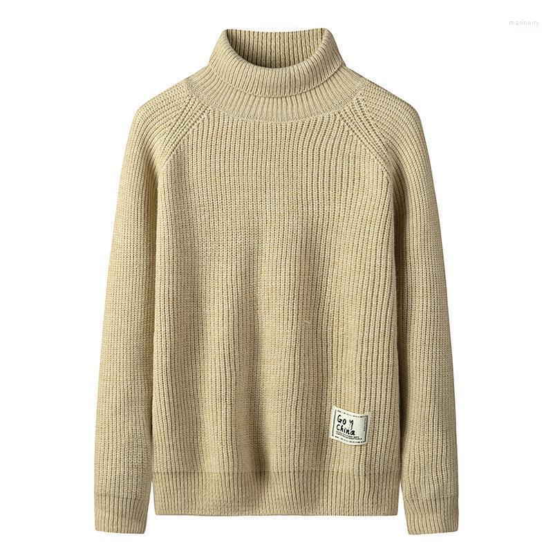 

Men's Sweaters Autumn And Winter Turtleneck Sweater Inner Thickened Undershirt Upper Clothes Knitted Mari22