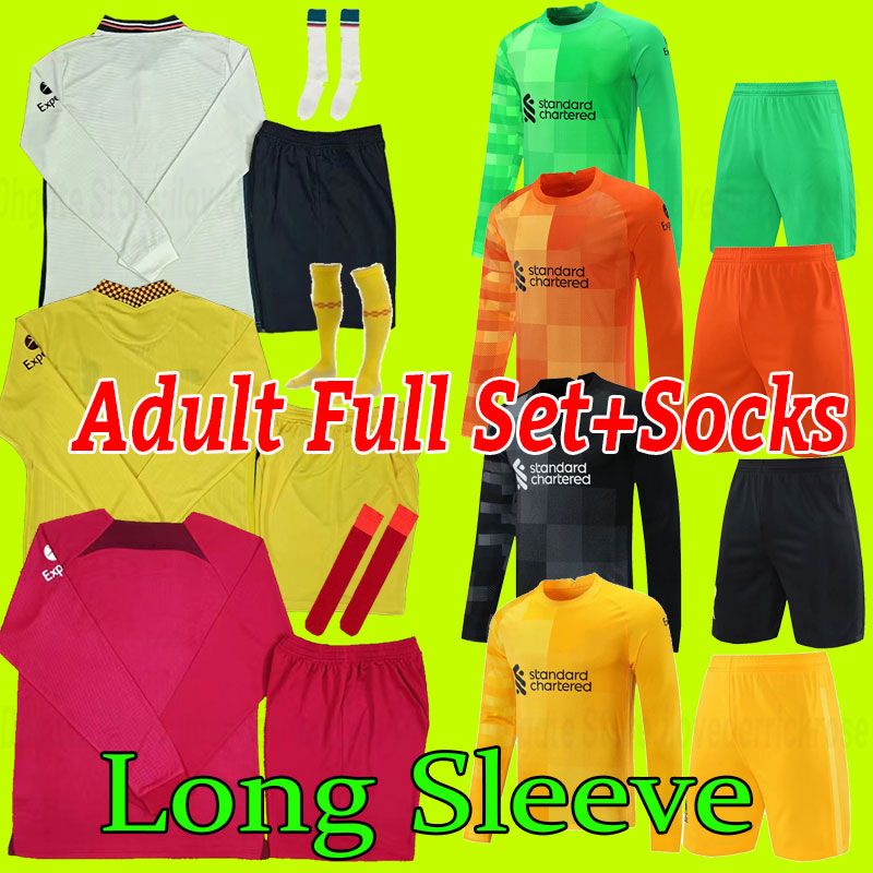 Long sleeve 21 22 23 season home away 3rd RED YELLOW soccer jerseys 2022 2021 2023 Mohamed Diogo Luis DIaz football shirts men kits uniforms goal-image-765757560