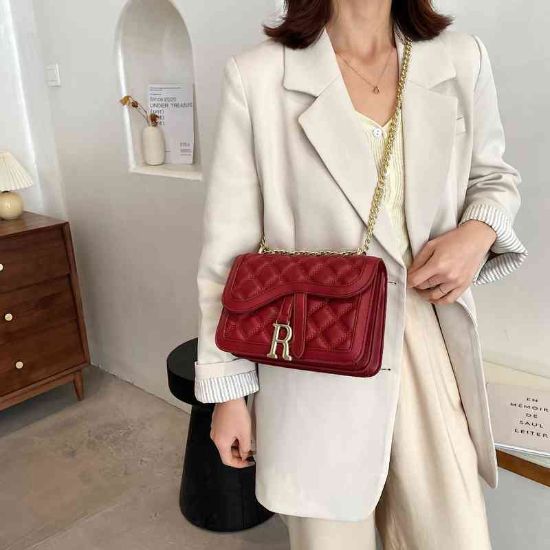 New Texture Small Square Bag Color Chain Womens Women's Korean Fashion Single Shoulder Messenger Female Bags