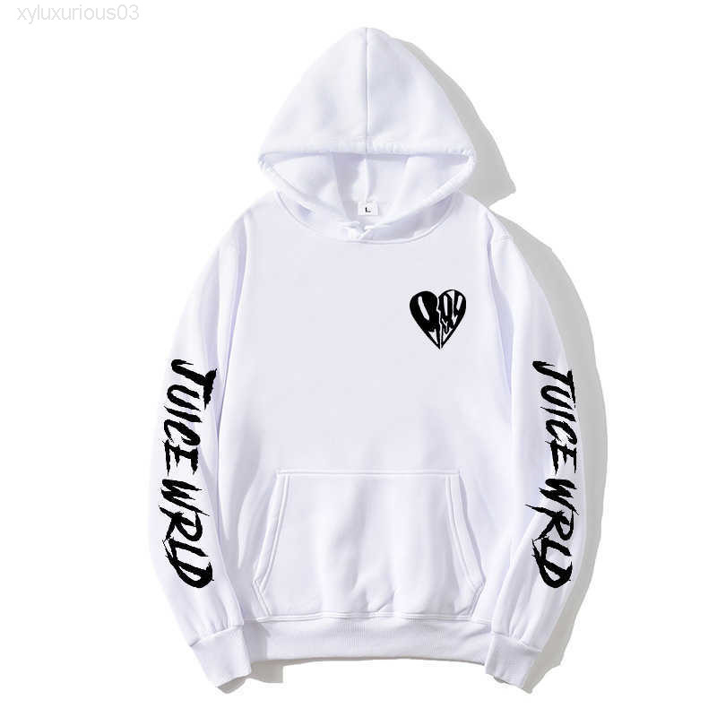 

2021 Juice Wrld Men' Sweatshirt Letter Print Hoodie Ladies Hooded Pullover Hip Hop Boy/girl Sportswear X0601, Beige