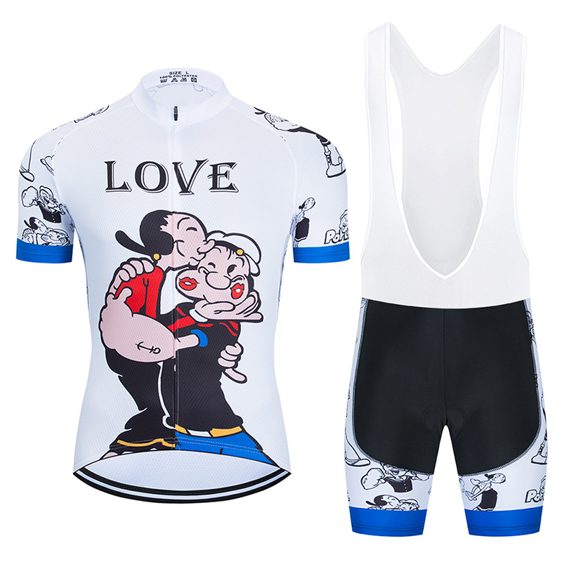 

Funny Cycling Jersey Pro Team Cycling Clothing Ropa Ciclismo Mens Summer Short Bike Shirt MTB Bicycle 20D Gel Pad Bib Set, Cycling bib short