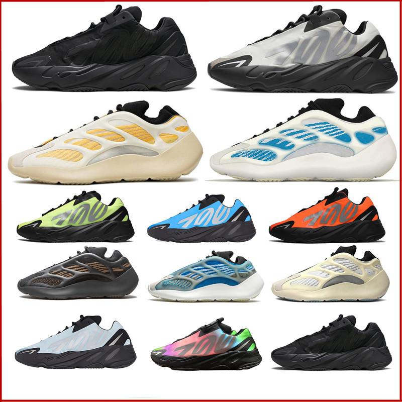 2022 Clay Brown Men Femmes Chaussures de course Top Quality 700 V3 Mnvn Alvah Azael Kyanite Brandue Arzareth Sports Sneakers Bright Cyan Orange G