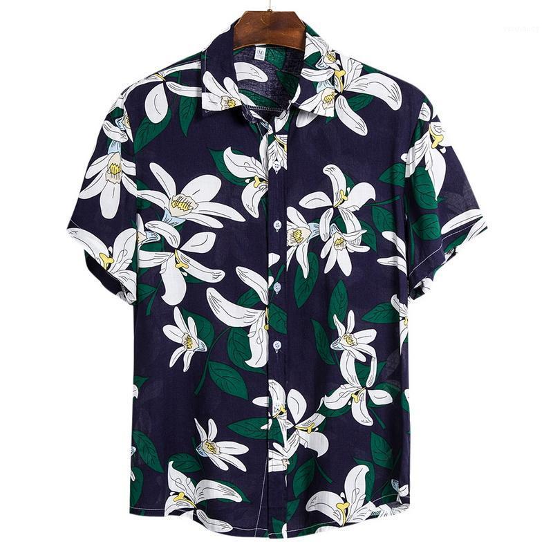 

Men's Casual Shirts Hawaiian Beach Mens Streetwear 2022 Summer Holiday Short Sleeve Chemise, E905752a