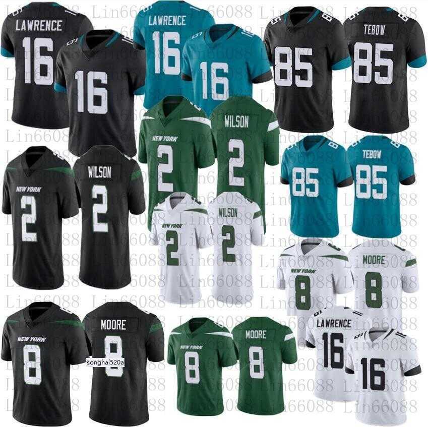 

Men football 16 Trevor Lawrence 85 Tim Tebow 2 Zach Wilson 8 Elijah Moore ''nfl''Jersey, As