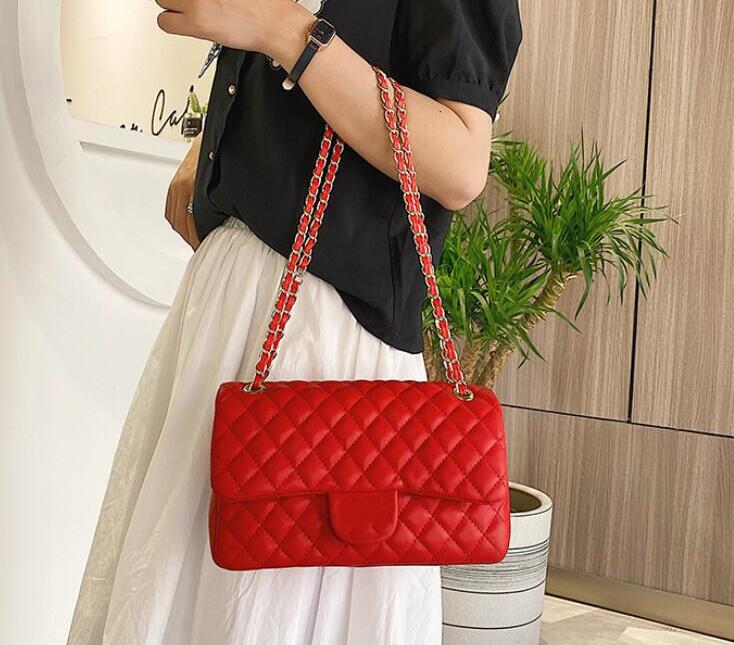 

Designer Handbag Shoulder Chain Bag Clutch Flap Totes Bags Wallet Check Velour Thread Purse Double Letters Solid Hasp Waist Square Stripes Women Luxury Handbags 67, Plum