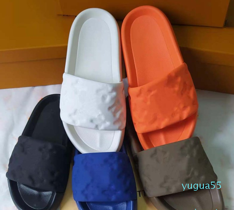 

2022 new Fashion Sandal Slipper Women Men Luxury Designer slippers shallow beach leisure indoor full set of accessories summer slippers, #7