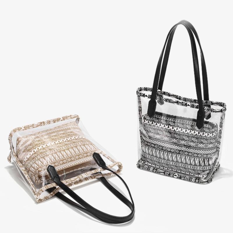 

Evening Bags Tote For Women Transparent Luxury Designer Handbags Shoulder Bag Purses And Handbag Small Crossbody Messenger, Black