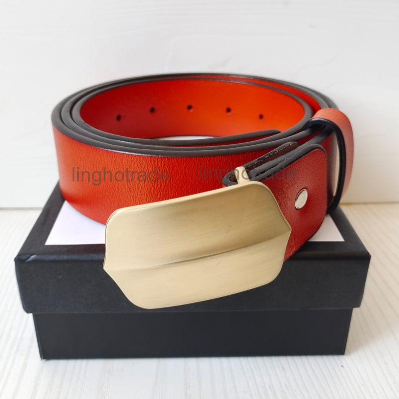

Designer Belt Men Women Luxury Belts Big gold buckle genuine leather Fashion Belts Classical Strap ceinture 2.0cm 3.0cm 3.4cm 3.8cm WidthFNTO, Yellow