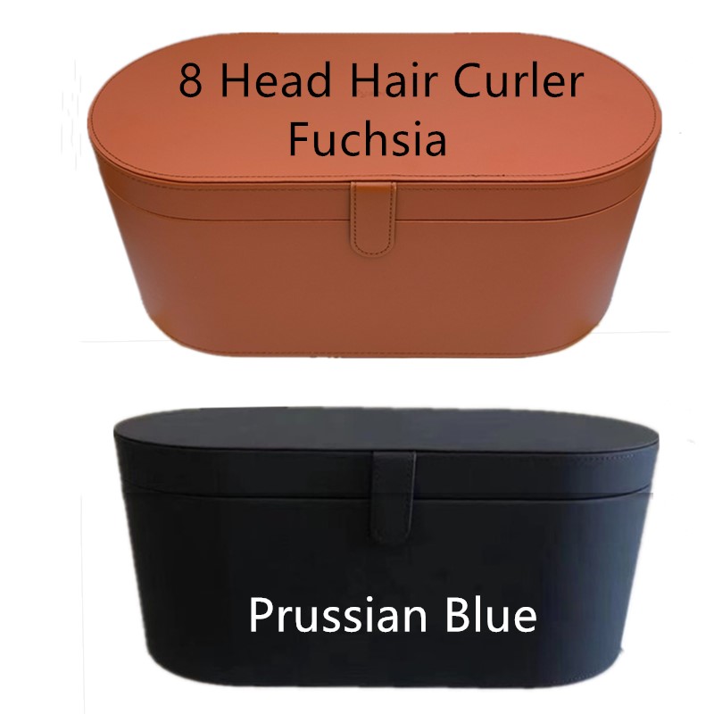 

8 Heads Top Quality Multi Function Hair Curler Professional Home Salon Dryer Tools EU/US/UK Plug Curling Irons Hair Styler Complete Set Prussian Blue Fuchsia