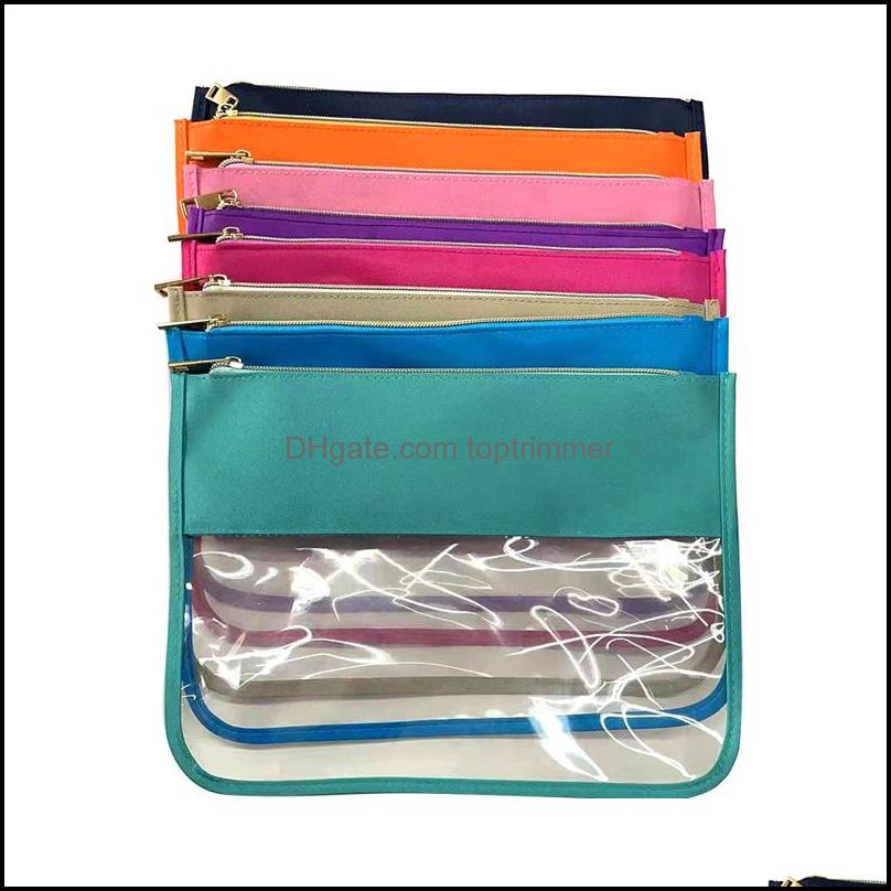 

Other Health Beauty Items Eva Fashion Transparent Cosmetic Bag Large Capacity Stitching Wash Storage Handbags Drop D Dhvmt