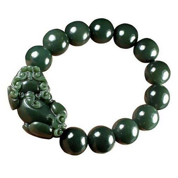 

Natural Green Jade Bracelet Men and Women Bracelet Jewelry Gift
