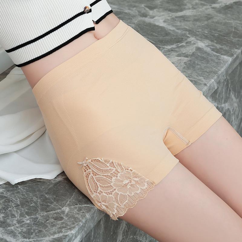 

Women's Panties Women Safety Cycling Shorts Under Skirt Pants Ladies Lace Female Slimming Seamless Underwear 2022 SummerWomen's, White