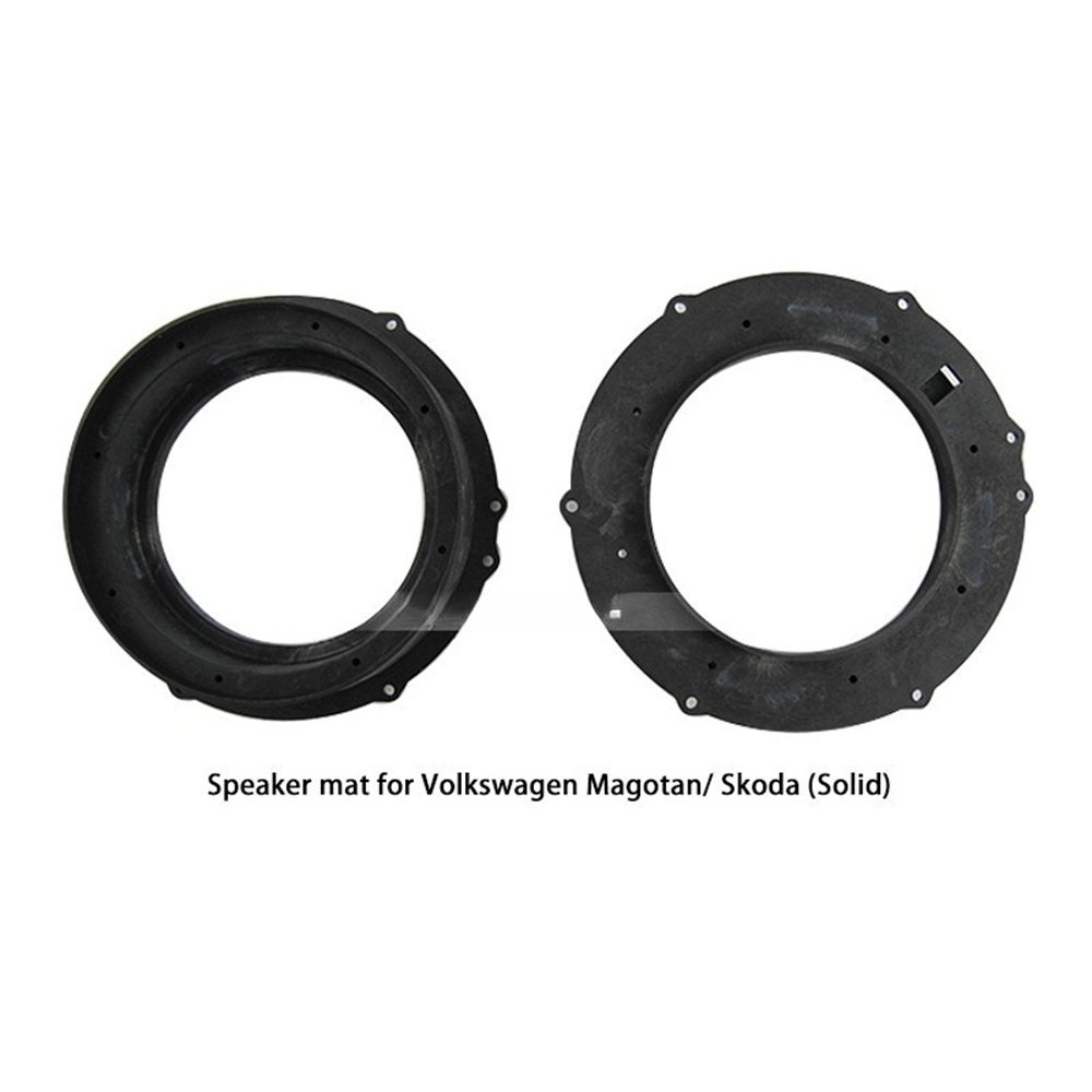

Black Color Car Mount Adapter Plates Bracket Kit Plastic Soild Speaker mat for Volkswagen Magotan Skoda 2PCs