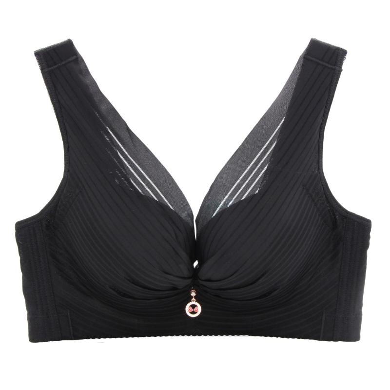 

Bras Wire Free For Women Plus Size Brassiere Comfort Underwear Wide Straps And Back Support 34-52 C D Cup BH, Random color