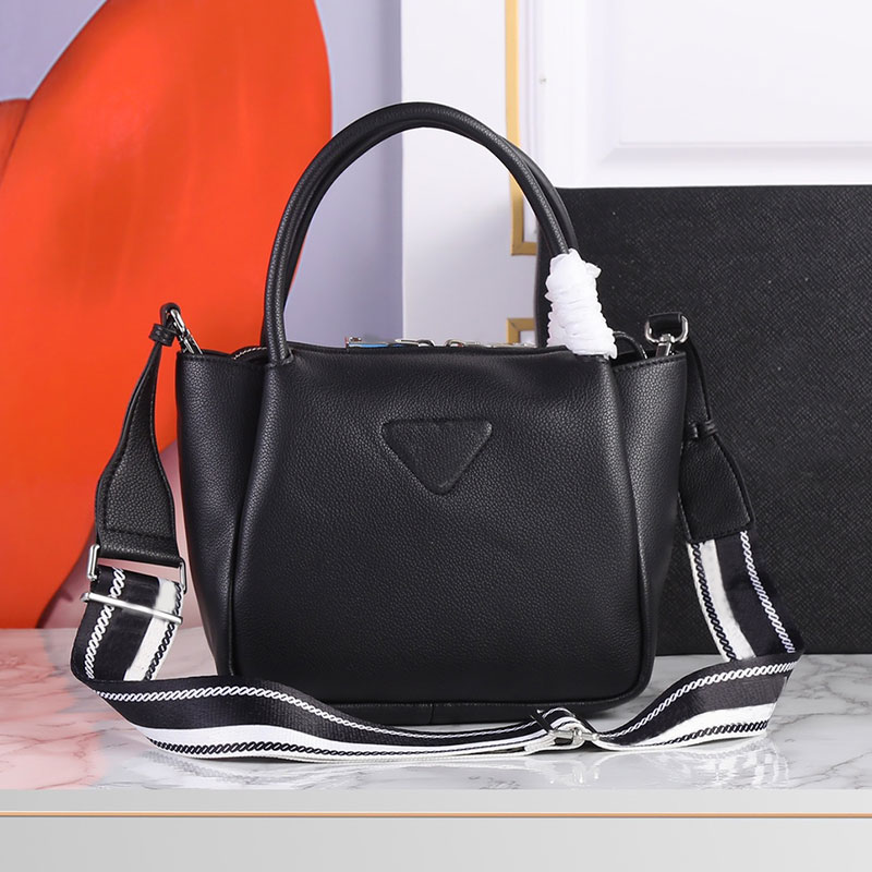 

Vegetable Basket Bag Women Tote Handbags Purse Cowhide Crossbody Handbags Fabric Webbing Strap Large Capacity Quality Shoulder Bags Top Layer Leather