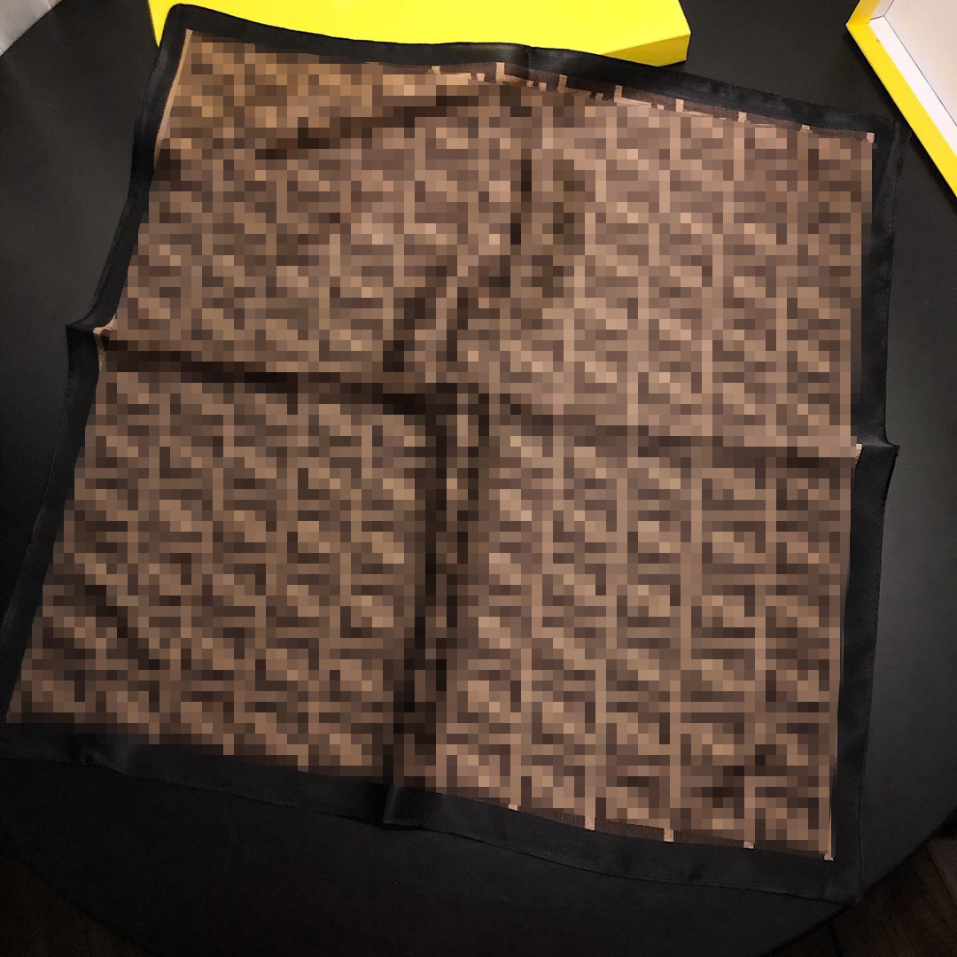 

high-quality high-end women's real letter Fashion Scarf Baotou silk scarf