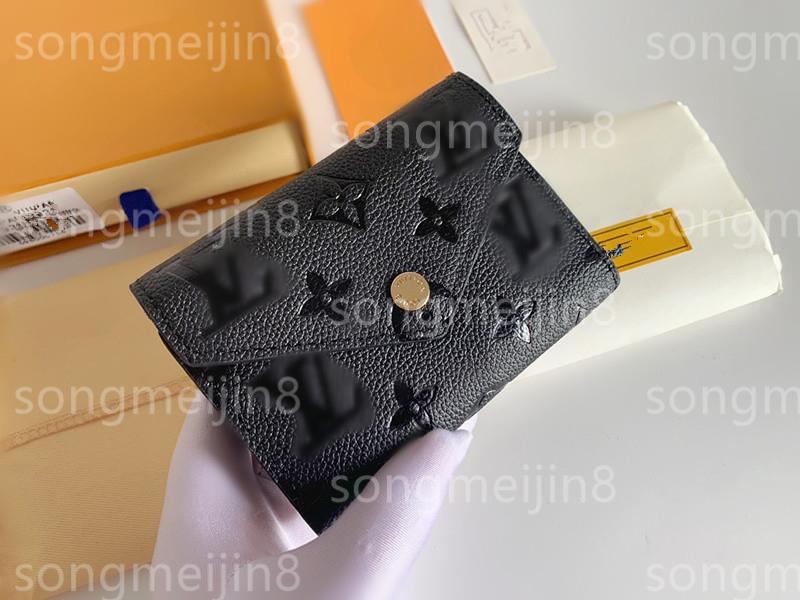 

M41938 Empreinte folding wallet fashion lychee pattern Bags luxury Designer Bags Clutch Handbag Card Pcckage Coin Purse GGs LVs YSLs louiseity viutonity VUTTONS, Dark grey