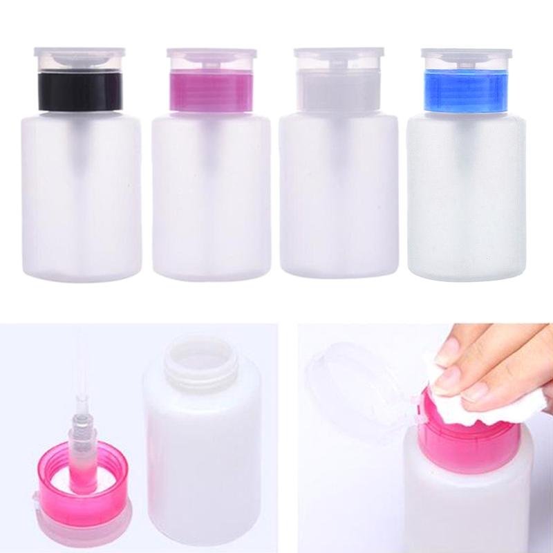 

Storage Bottles & Jars 150ml Empty Lockable Pump Dispenser Refillable Bottle For Nail Polish Remover