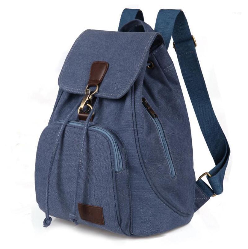 

Backpack Retro Canvas Backpacks Men And Women Bags Travel Students Casual For Hiking Camping Outdoor Knapsack Fashion Rucksack, Black