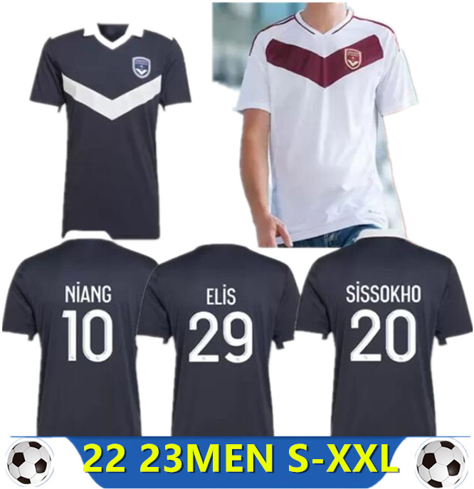 

22 23 Girondins de Bordeaux Soccer Jerseys 2022 2023 ADLI BRIAND OUDIN S.KALU T.BASIC Men Kids Kit top Thai quality uniform maillot de football Shirt home away, Black