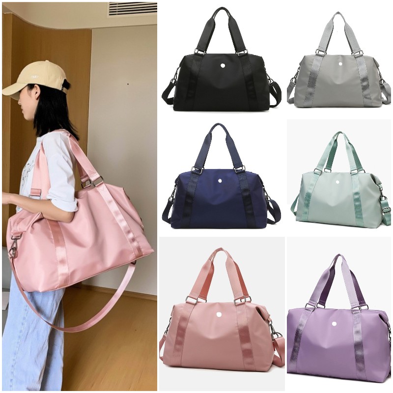 

LU-203 Unisex Handbags Travel Beach Duffel Bag Shoulder Bags Large Capacity Waterproof Fitness Yoga Exercise Cross Body Bags, Dark blue