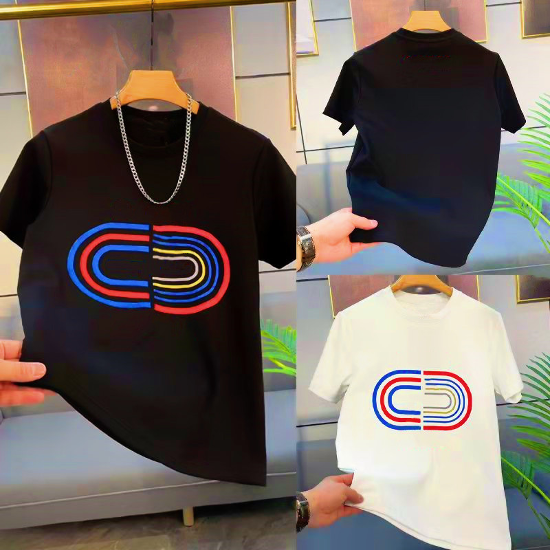 

Men's T-Shirts women's T-shirt designers apparel leisure classic sports fashion street hip hop large pattern black and white cotton paint summer large wholesale, Packing bag