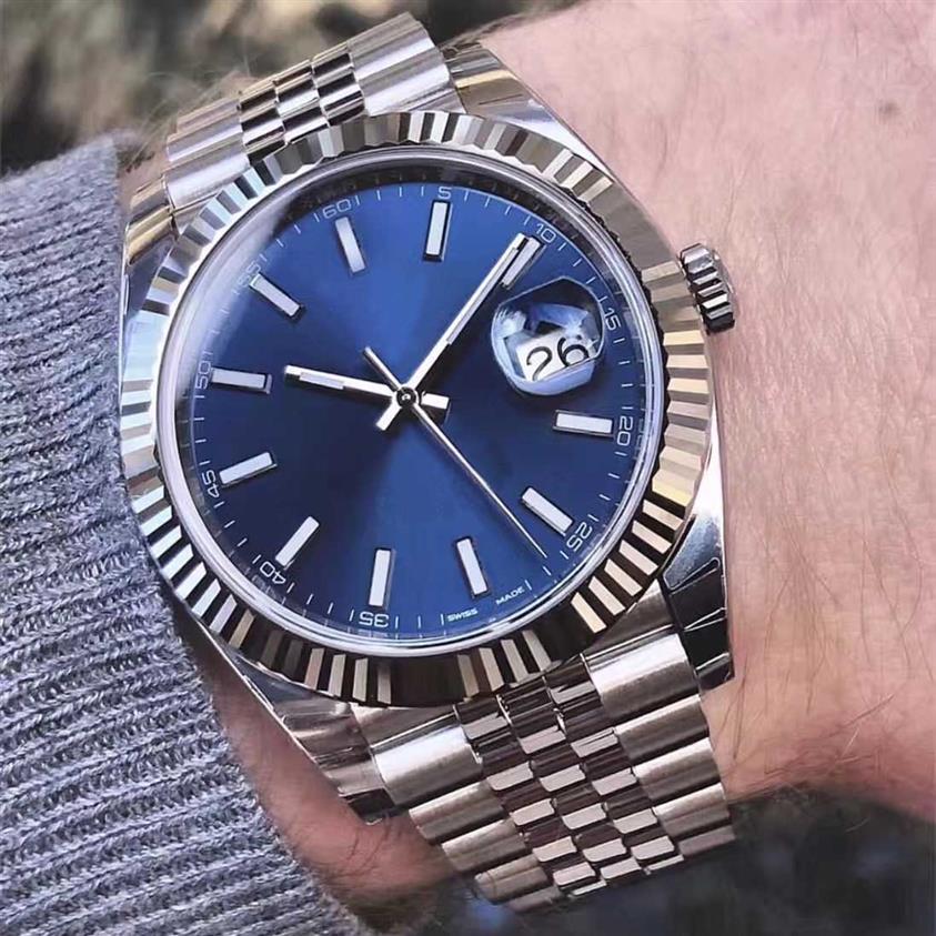 

Watch Automatic sweeping movement blue Men Datejust Stainless Steel Desinger Male Watches209V, Tag
