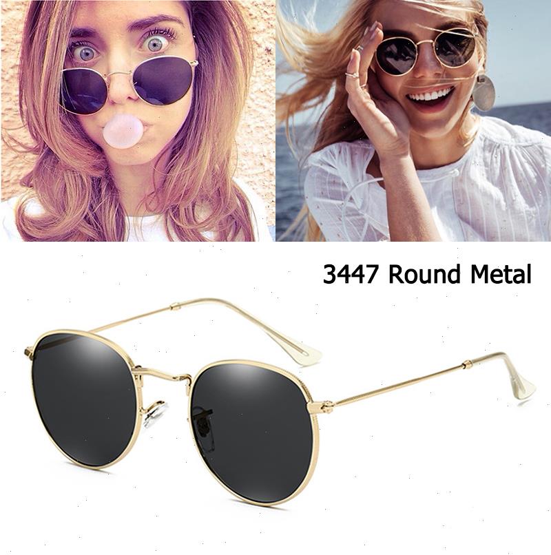 

Brand 3447 Round Metal Style Mirror Sunglasses Men Women Vintage Retro Design Sun Glasses Oculos De Sol