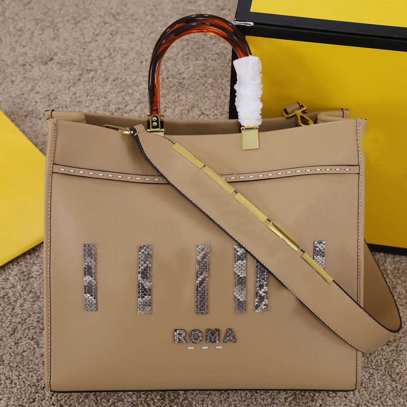 

Fashion Sunshine Tote Bag Hard Handle Handbag Large Shopper Bag Purse Snake Pattern Genuine Leather Women Crossbody Shoulder Bags Gold sj