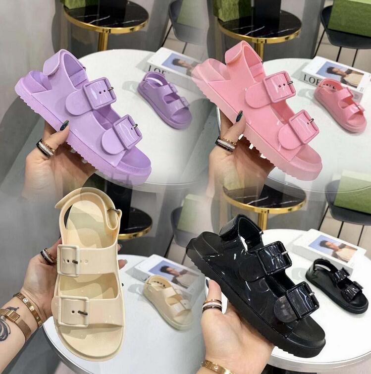 

Women Platform Fashion Sandals Lady Classic Hollow Leather Rubber Hook & Loop Flat Candy Colors Shoes Outdooor Beach Round Head Sandals, No shoes(not sold separately)