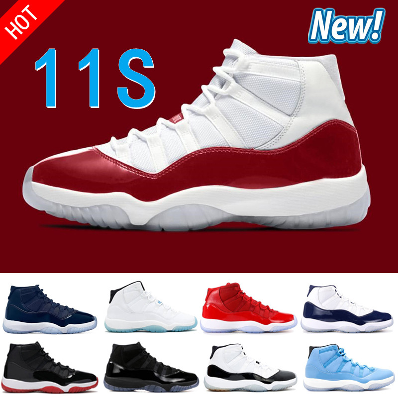 

High Quality XI 11 11s Men Women Basketball Shoes Cherry Pure Violet Cool Grey Bred 25TH Anniversary 72-10 Concord Space Jam Gamma Sports Legend Blue Trainers Sneakers, Box