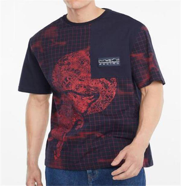 

F1 racing T-shirt 2022 summer team round neck short sleeve same custom