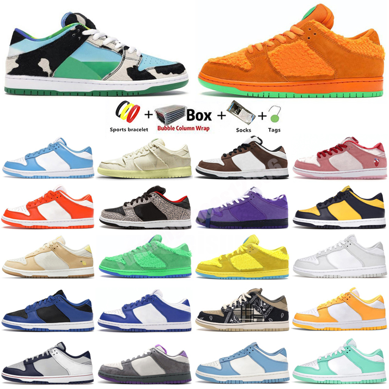 

Running Shoes DuNkS Safari Mix Paisley UNC Blue Raspberry Women Mens Barber Shop Low Sports Bart Simpson Green Cherry Sun Club Trainer Sneakers 36-46, Color 17