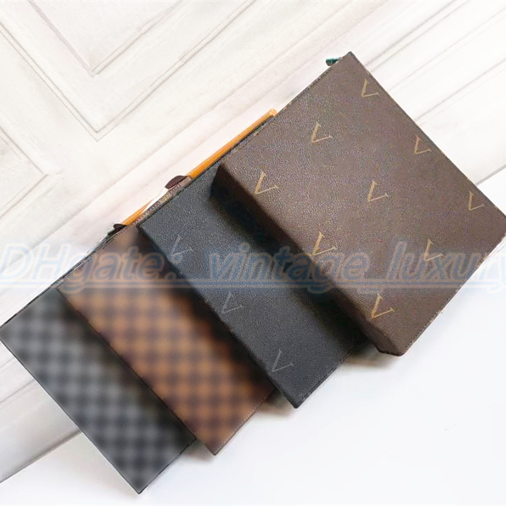 

Luxury Designer mens Bag Clutch VOYAGE pochette handbag womens wash briefcase Shoulder M80914 Cosmetic file holder checkerboard crossbody bags handbags pockets, Carton