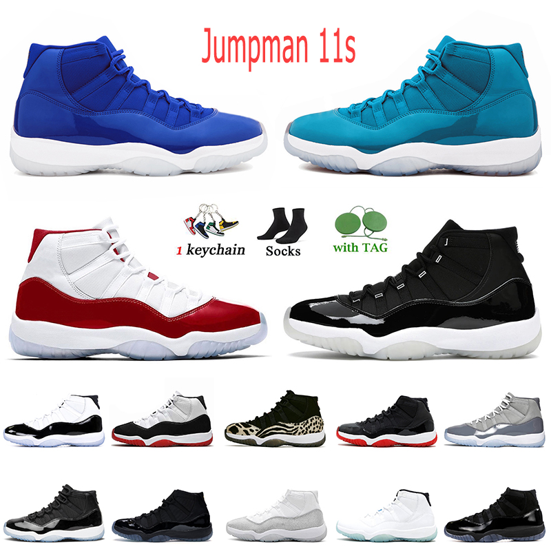 

2022 Women Mens Jumpman 11 11s Basketball Shoes With Socks Blue Cherry Cool Grey UNC High Space Jam Pure Violet Platinum Tint High White, D41 low barons 36-47