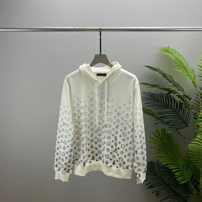 

2022ss Women's Men's Plus Size Hoodies & Sweatshirts Letter Print Wool Fabric Sweatshirt Color Black White Size -l-xl-xxl-xxxl t49909