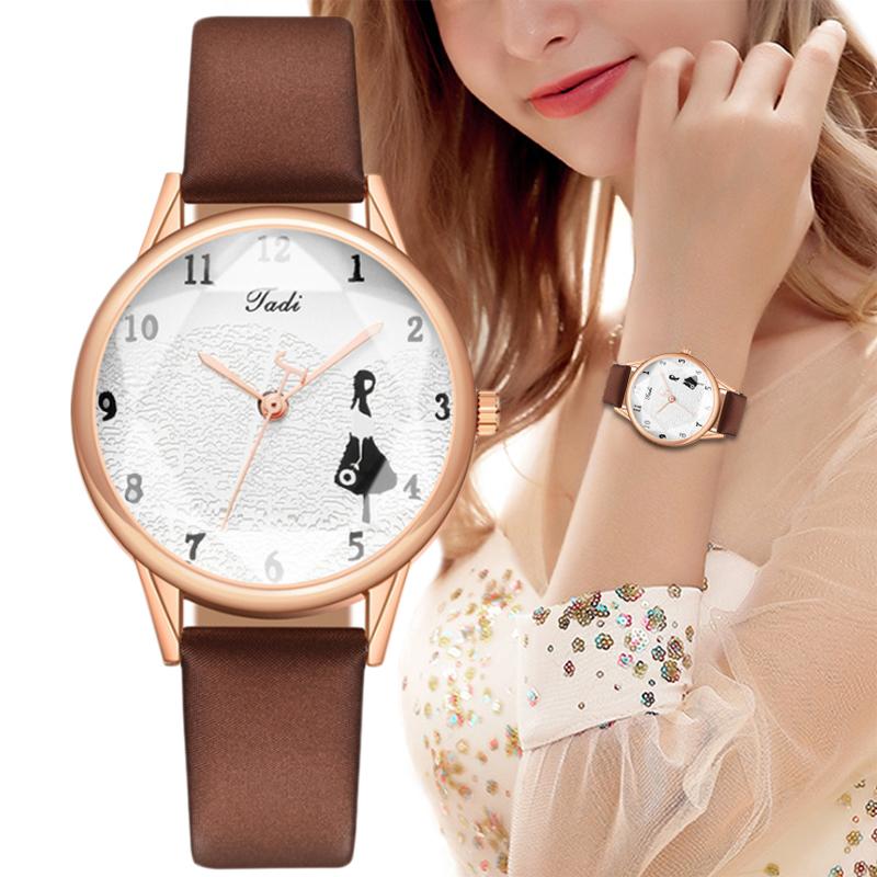 

Wristwatches Watch Women Luxury Delicate Small Dial Analog Quartz Fashion Leather Band Women's Watches Dress Clock Reloj MujerWristwatch, Aaaa6