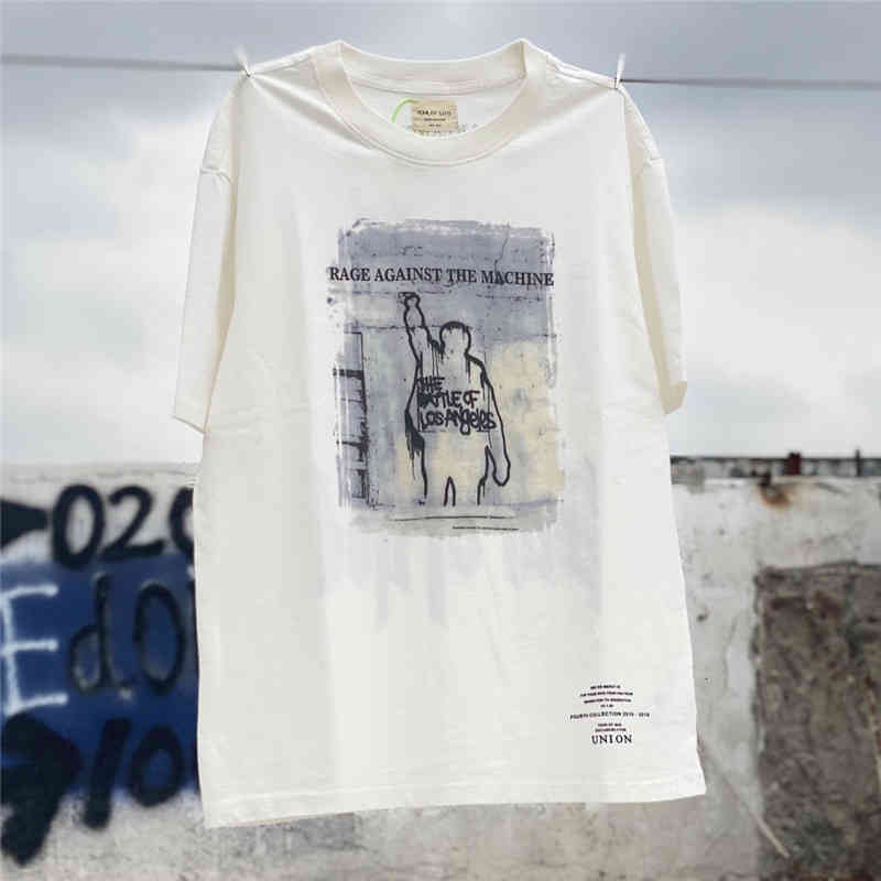 

50% discount Battle Fog Essentials Los Angeles New Letters Men' and Women' Short Sleeve T-shirt factory sales, Picture color