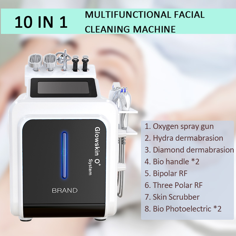

portable water dermabrasion acne remover deep cleansing skin rejuvenation machine 10 in 1 rf multifunctional face care machine
