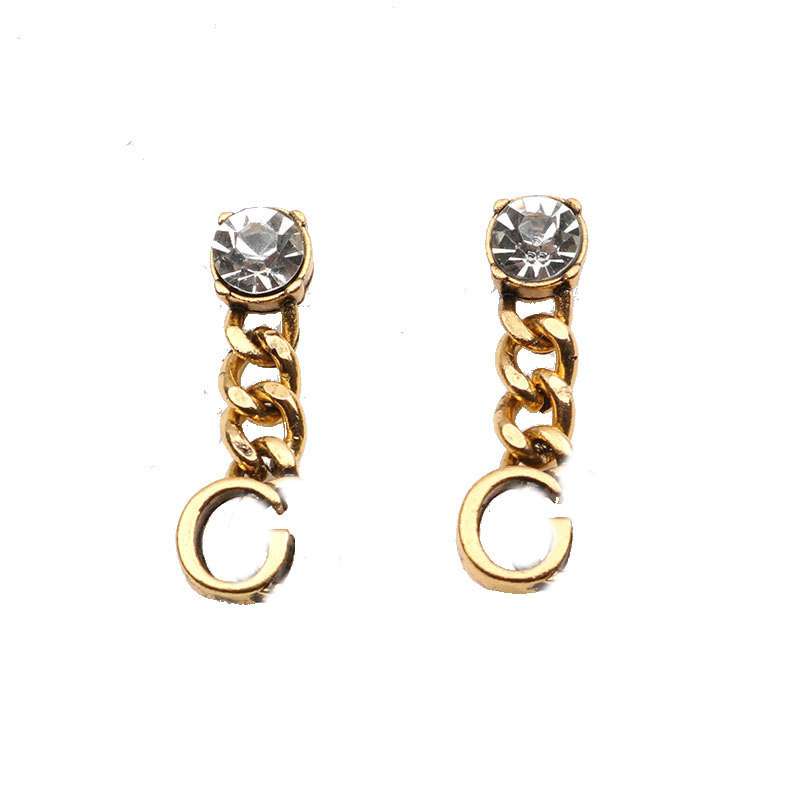 

Fashion Pearl Diamond Charm Earrings For Women Party Wedding Engagement Lovers Gift Jewelry Earring 64