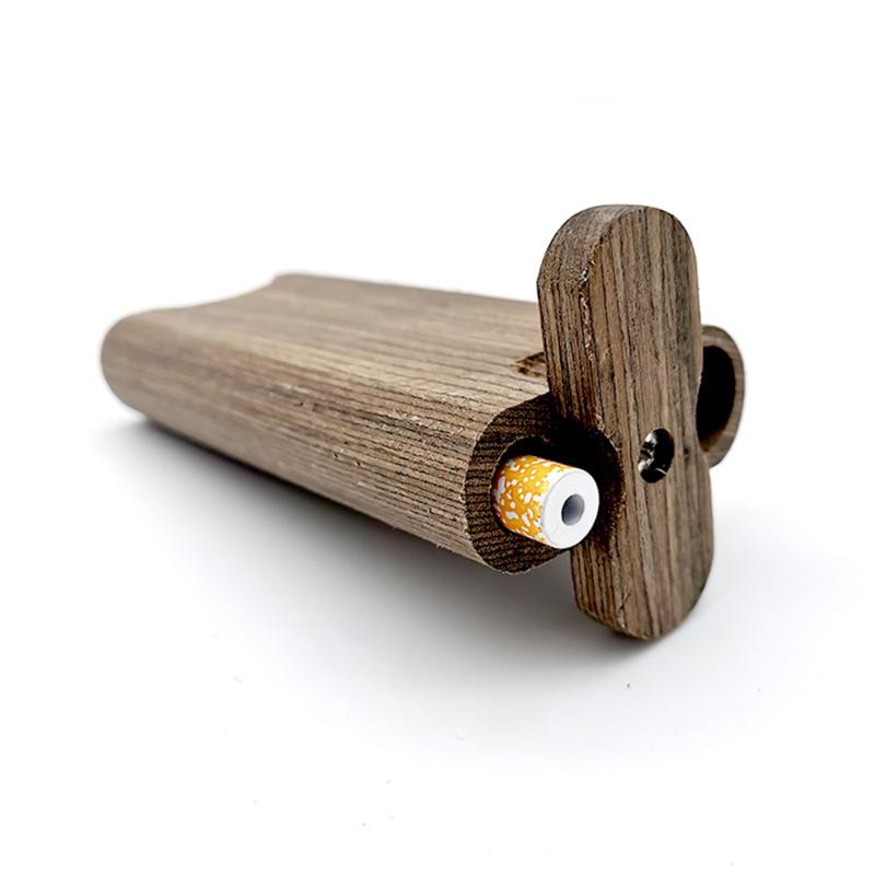 

Smoking Pipes 100mm Swivel Cap Wooden Dugout Digger One Hitter Convenient To Use Pipe Accessories Storage Parts Case Home Decoration