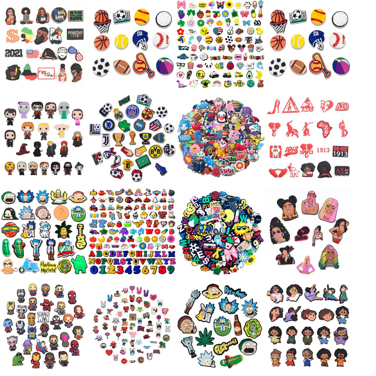 

Shoe Charms Parts Accessories Sports Balls Boys Shoes Decoration For Wristband Bracelet Party Gift Mix Randomly amgNT